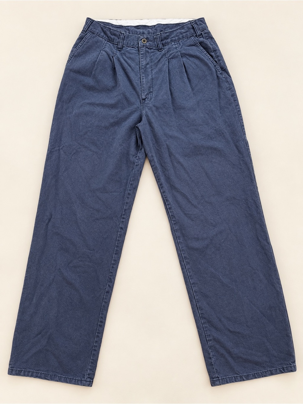 Vintage BBJC Bugle Boy Pleated Pants Made in Canada 100% Cotton 32x31